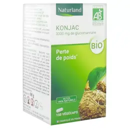 Naturland Konjac Bio Perte de Poids 150 Végécaps