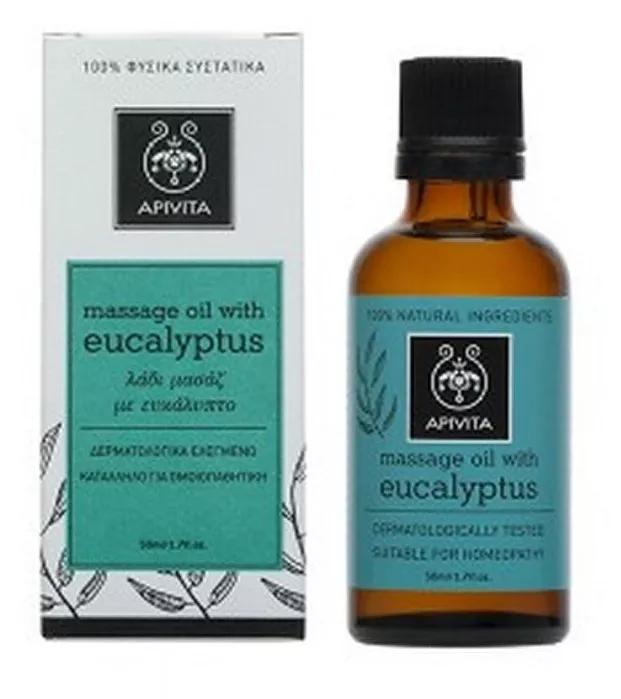 Apivita Essential Oil Óleo Para Massagem Com Eucalypto 50ml