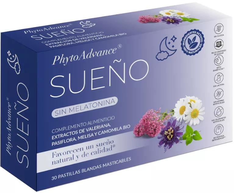 PhytoAdvance Sueño 30 Pastillas Blandas Masticables