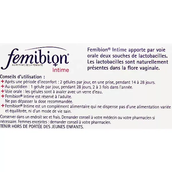 Femibion Flore Intime 28 gélules