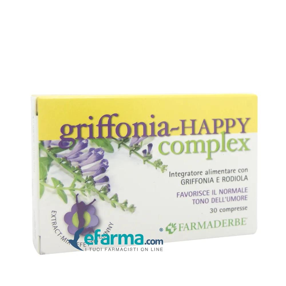 Farmaderbe Griffonia Happy Complex Integratore Benessere Mentale 30 Compresse