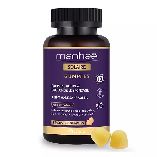 Manhaé Solaire Gummies Prepara, activa y prolonga el bronceado 60 Gummies