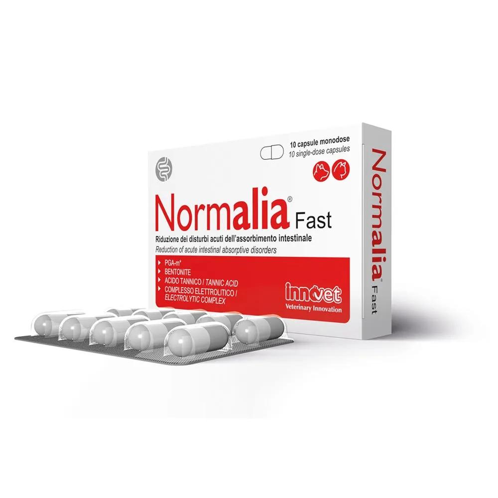 Normalia Fast Riduzione Disturbi Acuti Dell'Assorbimento Intestinale Cane e Gatto 10 Capsule