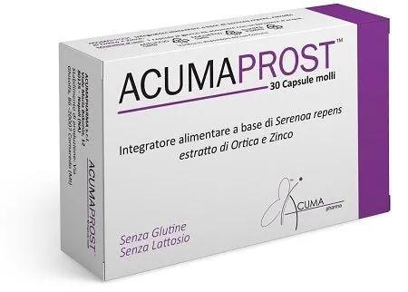 Acumaprost Integratore Per la Funzionalità della Prostata e delle Vie Urinarie 30 Capsule Molli