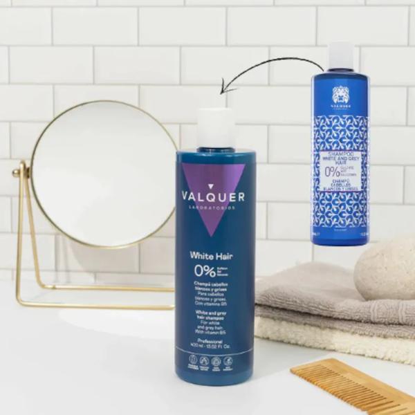 Valquer Shampoo voor Wit en Grijs Haar 400 ml