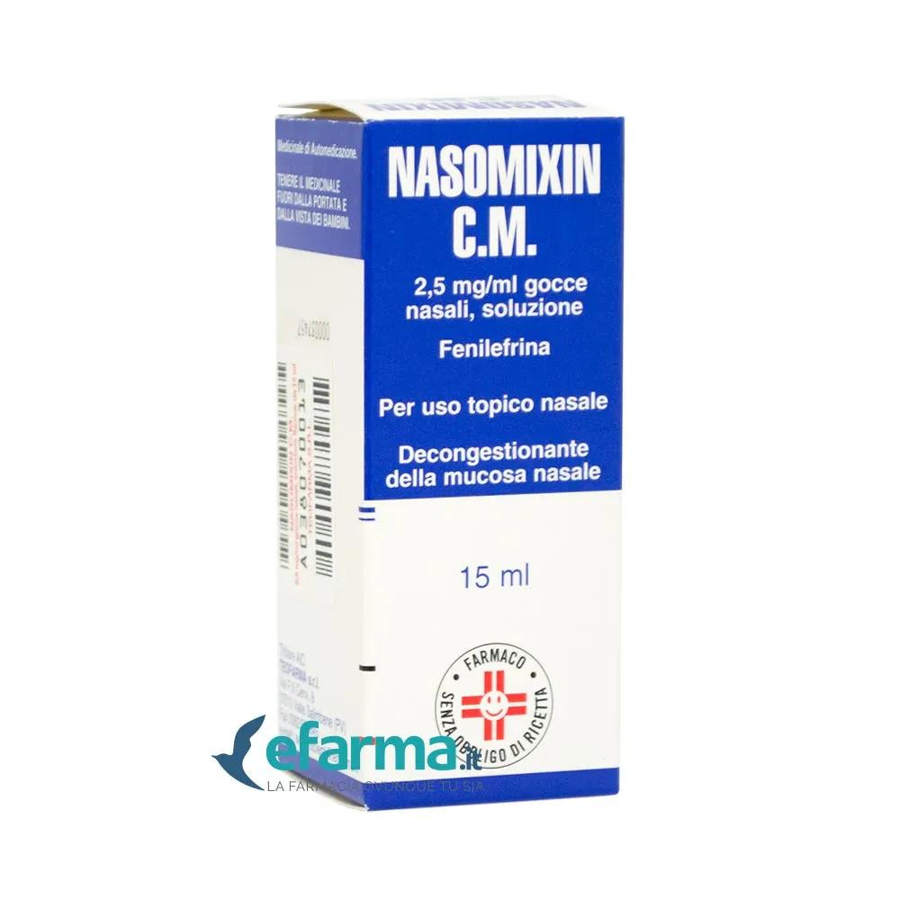 Nasomixin C.M. 2,5 mg/ml Fenilefrina Gocce Nasali Decongestionanti 15 ml