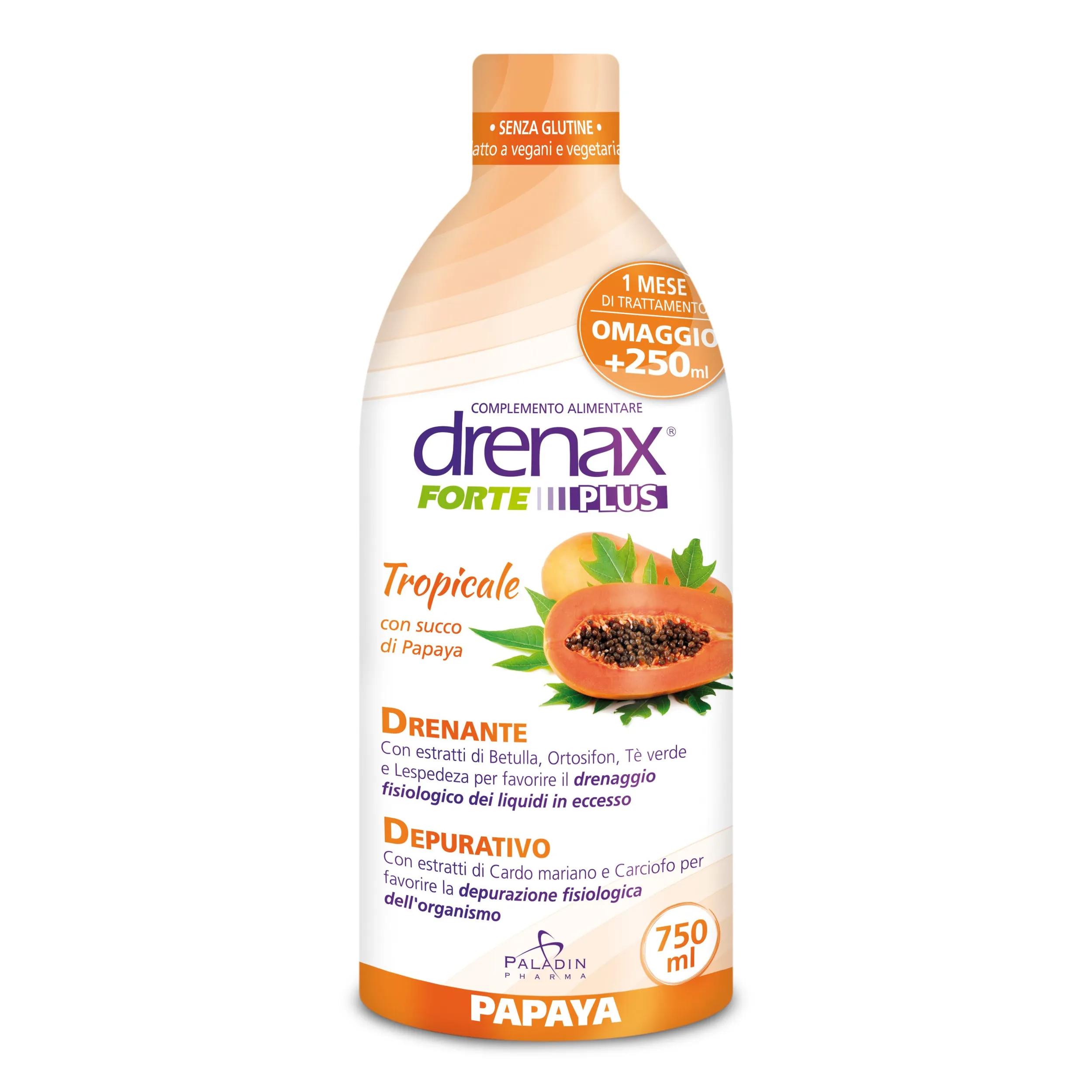 Drenax Forte Papaya Plus Integratore Drenante 750 ml