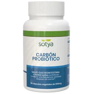 Sotya Probiotic Charcoal 550mg 90 Vegetable Capsules
