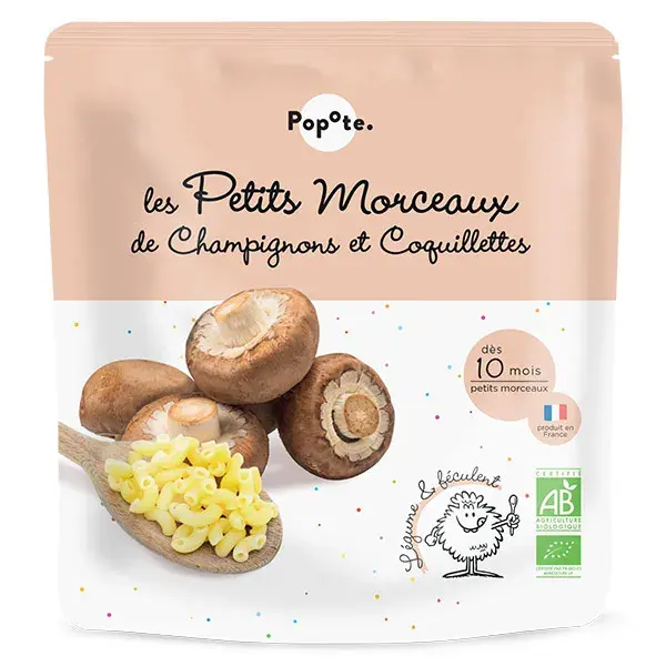 Popote Les Petits Morceaux Champignons Coquillettes 190g