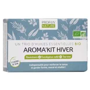 Kit Aromaterapia Naturale di Propos, Trio Invernale di Oli Essenziali Biologici