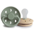 Frigg Moon Phase Pacifier Block Silicone Croissant/Sage +0m 2 units