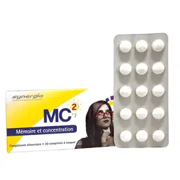 Synergia MC2 Mémoire et Concentration 30 comprimés