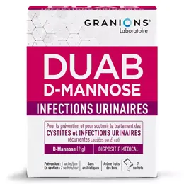 Granions Duab D-Mannose Infections Urinaires Cystites 7 sachets