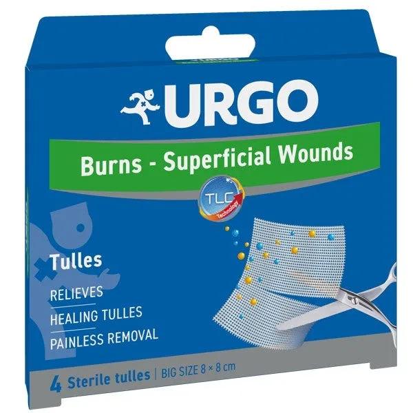 Urgo Ustioni Superficiali Garza Sterile 8x8cm 4 Pezzi