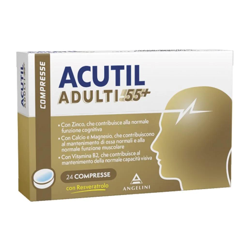 Acutil Adulti 55+ Integratore per Funzione Cognitiva e Muscolare 24 compresse