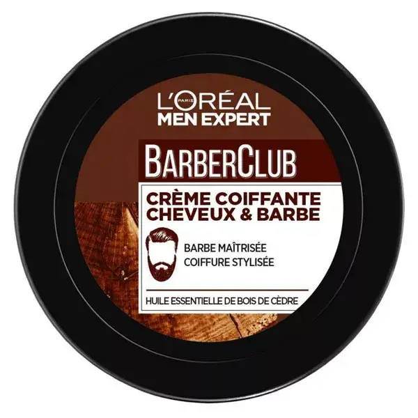 L'Oréal Men Expert Hairstyle BarberClub Crema Peinado Cabello y Barba 75ml