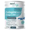 Nuviline Collagène Marin Mémoire & Concentration Oméga-3 DHA Saveur Fruits rouges 280g