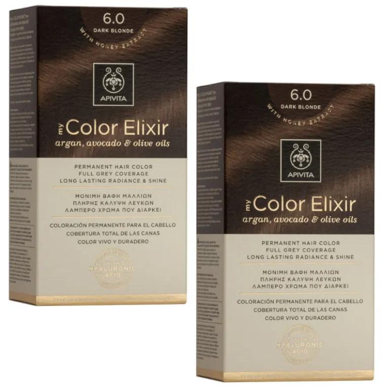 Apivita Dye My Color Elixir N60 Blond Foncé 2 unités