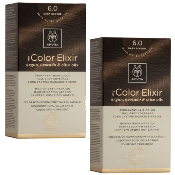Apivita Dye My Color Elixir N60 Donkerblond 2 eenheden