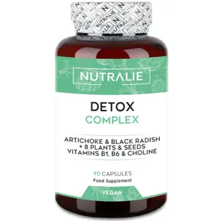 Nutralie Detox Complex + B1 + B6 + Colina Depurativo y Diurético 90 Cápsulas