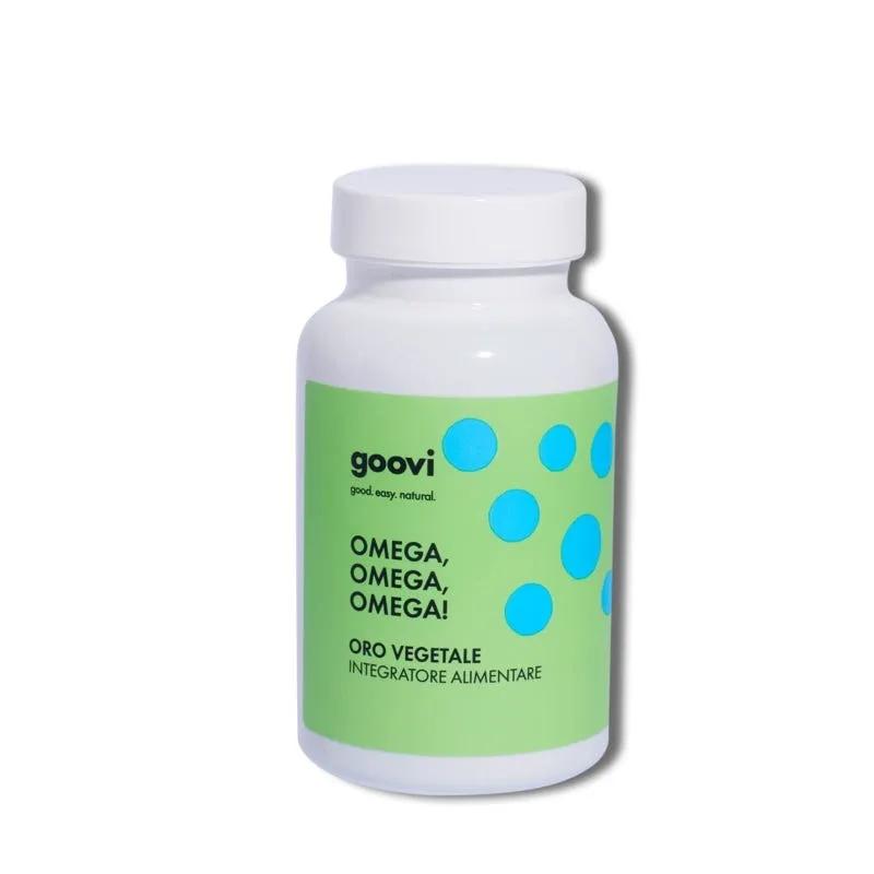 Goovi Oro Vegetale Integratore di Omega 3-6-9  60 Perle Soft Gel