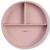Saro Plate with Sections and Suction Cup Pink