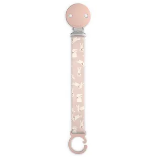 Suavinex Wonderland Pink Bunnies Fabric Pacifier Clip +0m