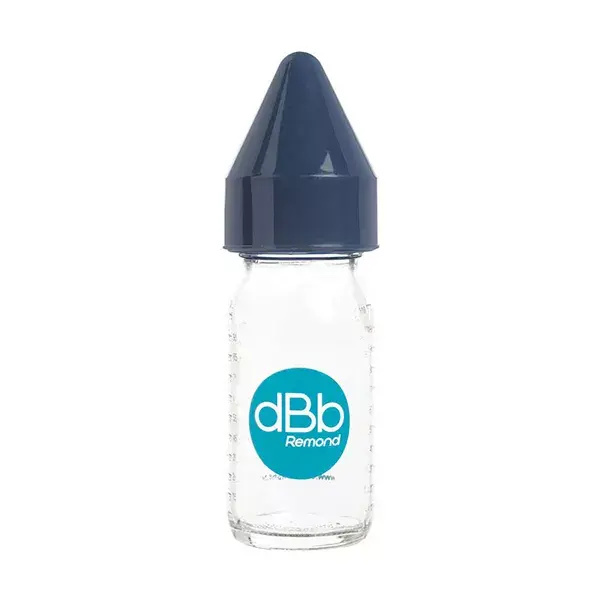 dBb Remond Regul'air Fruit Juice Marine Blue Glass Baby Bottle 110ml 