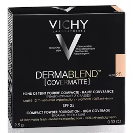 Vichy Dermablend Covermatte Poudre Compacte N°25 Nude 9,5g