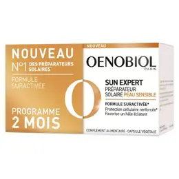 Oenobiol Sun Expert Préparateur Solaire Peau Sensible Lot de 2 x 30 gélules