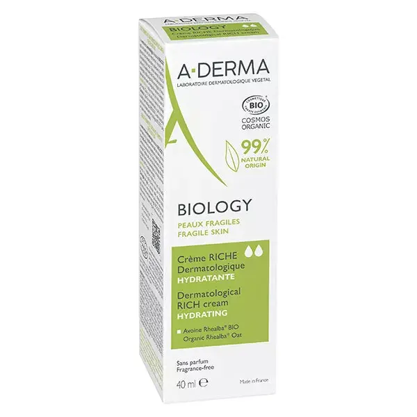 Aderma Biology Light Dermatological Moisturising Cream 40ml
