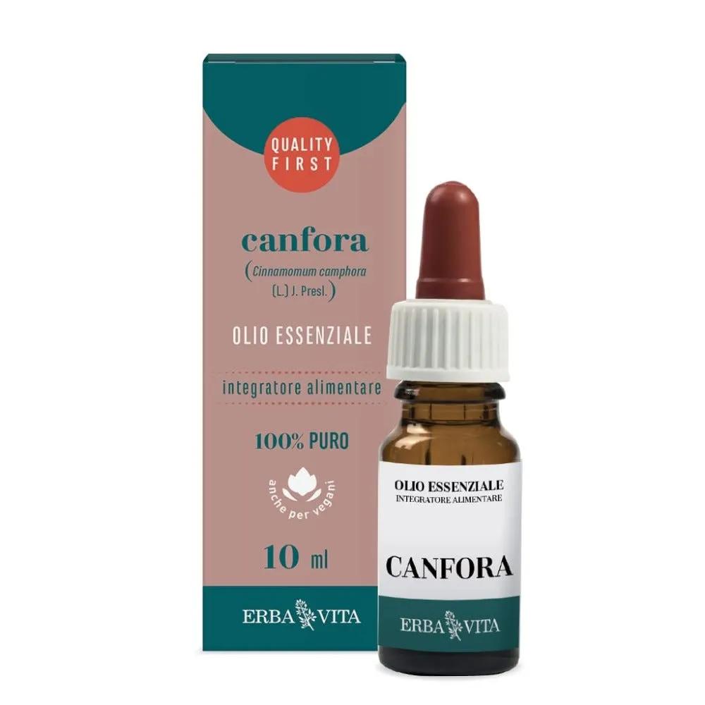 Erba Vita Olio Essenziale Canfora Effetto Balsamico Uso Esterno 10 ml