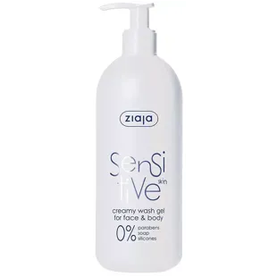 Ziaja Gel Limpiador Rostro y Cuerpo Pieles Sensibles Sensitive 400 ml