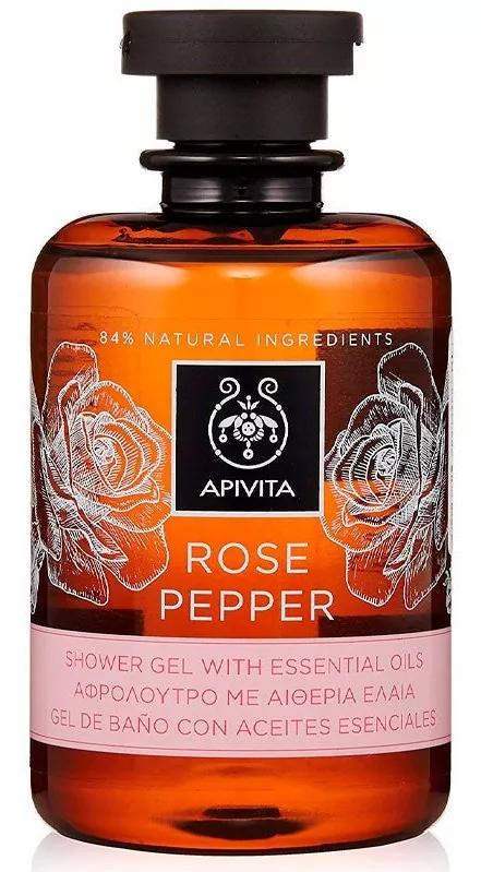 Apivita Rose Pepper Gel de Ducha con Aceites Esenciales 250 ml
