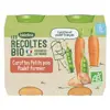 Blédina Les Récoltes Bio Pot Petits Pois Poulet +6m 2 x 200g