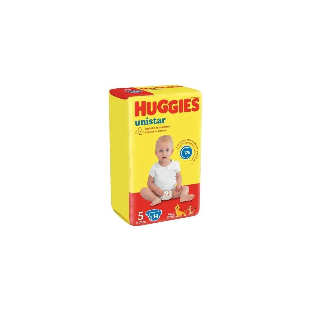 Huggies Unistar Pannolini Taglia 5 11-25 Kg 14 Pannolini