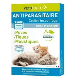 Vetoform Antiparasitaire Collier Chat & Chaton 35cm