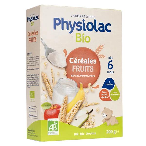 Physiolac Bio Cereales y Frutas +6meses 200g