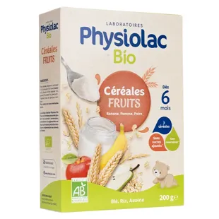 Physiolac Bio Cereali Frutta +6m 200g