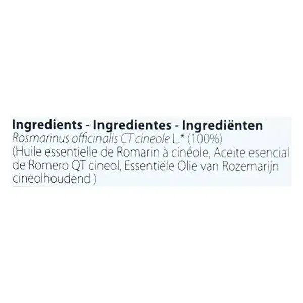 Pranarm aceite esencial orgnico Rosemary Cineole 10ml