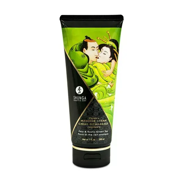 Shunga Crème de Massage Délectable Poire Thé Vert 200ml