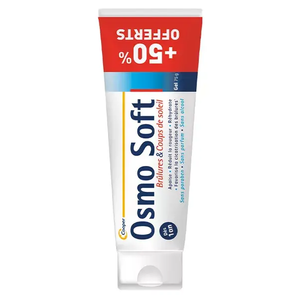 Osmo Soft Brûlures et Coups de Soleil Gel 50g + 50% Offert