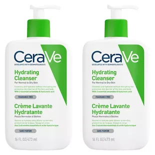 Crema detergente idratante CeraVe per viso e corpo 2x473ml