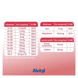 Alvityl Boost Effervescents 10 vitamines 2 minéraux dès 15 ans 20 comprimés