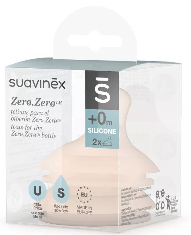 Suavinex Tetina Lactância Mista Fluxo Lento +0m 2Uds