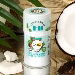 Lovea - Déo-Soin Solide - Déodorant - Huile De Coco Bio - Efficacité 24h 50g