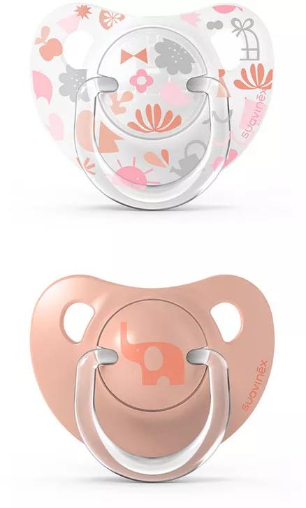 Suavinex Memories Anatomische Siliconen Fopspeen 6-18m Roze 2Uds