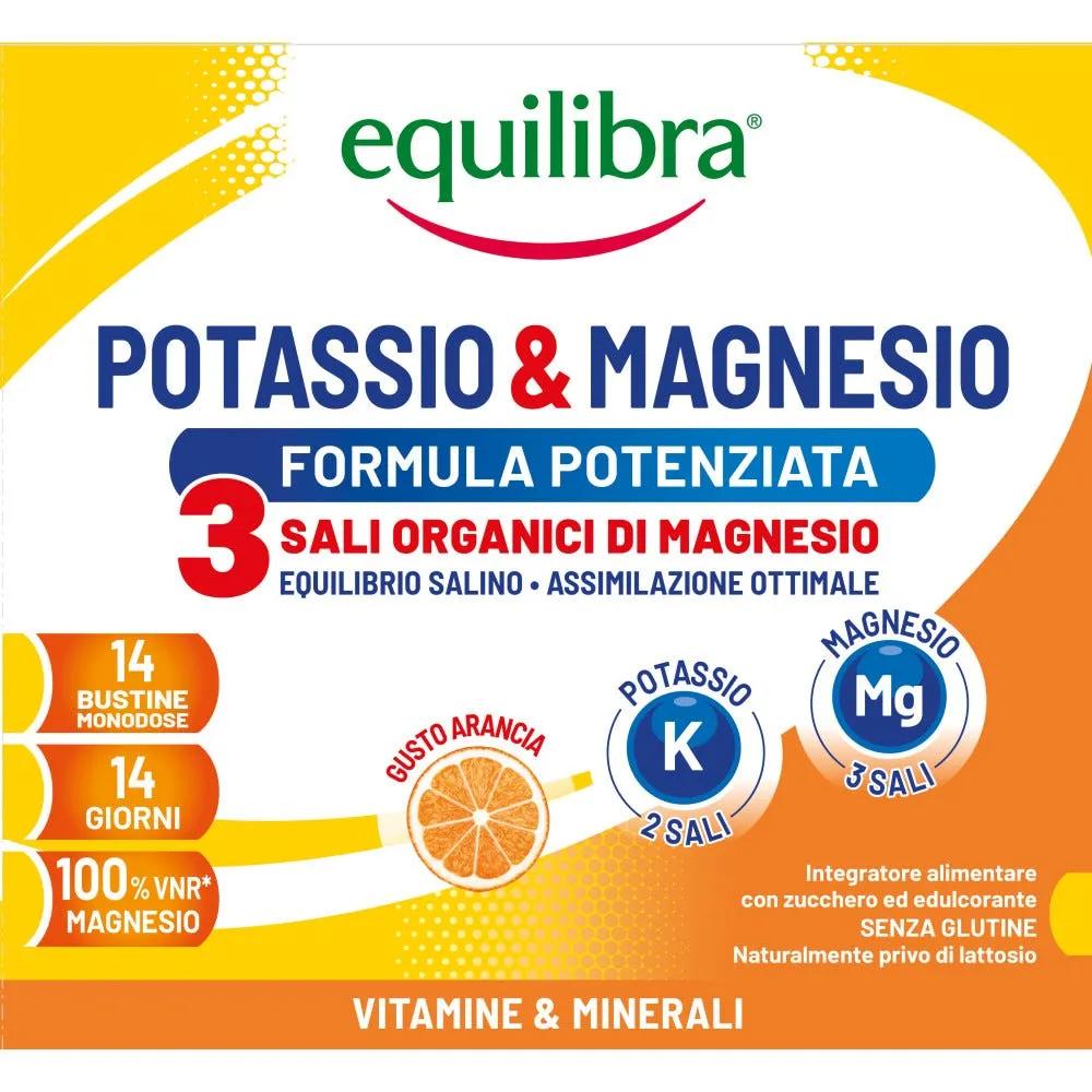 Equilibra Potassio & Magnesio 3 Integratore di Sali Minerali 14 Bustine