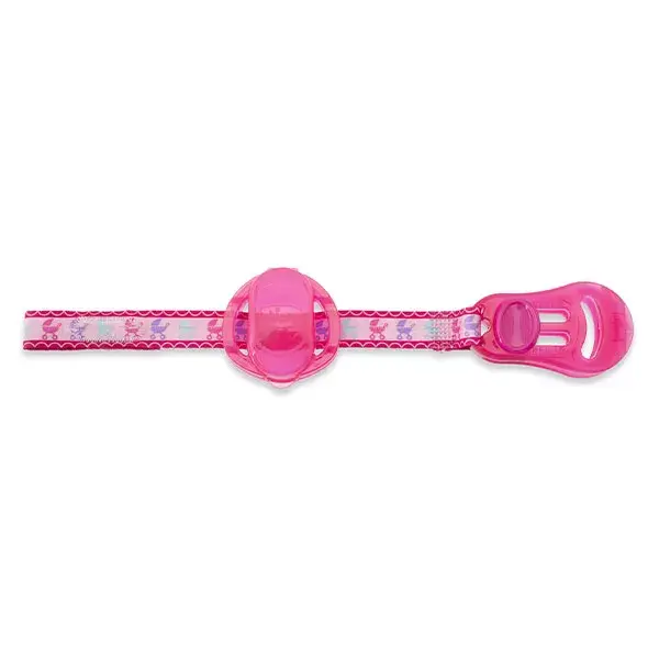 Chicco Accessories Pacifier Clip Ribbon with Teat Cover Pink