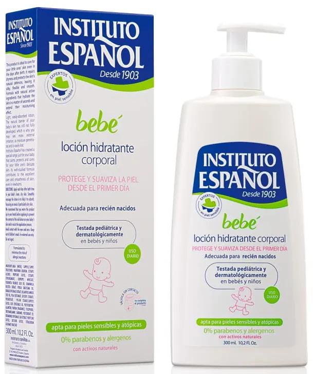 Lait corporel hydratant pour bébé de l'Institut espagnol 300 ml